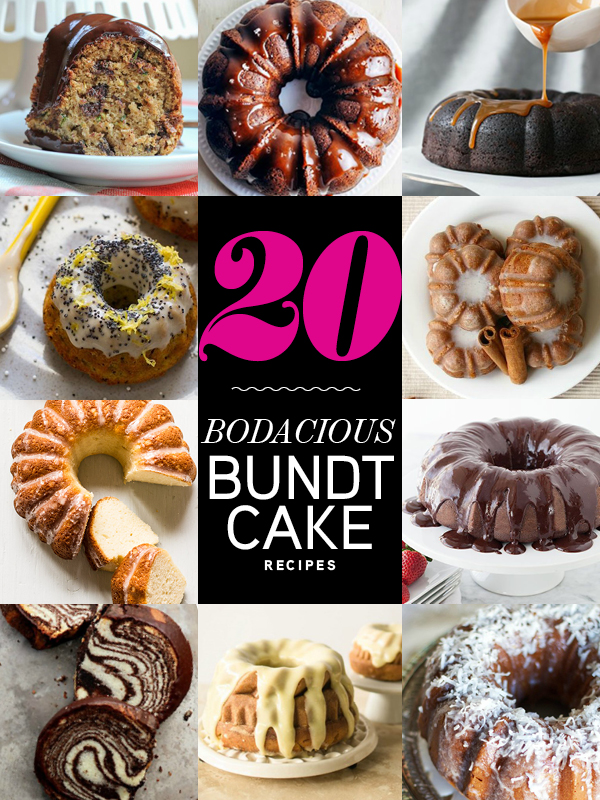 20 recettes de gâteaux Bundt sur foodiecrush.com