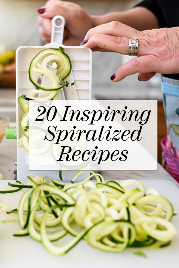 20 recettes spiralées inspirantes sur foodiecrush.com