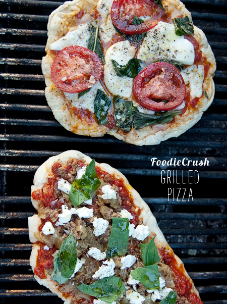Pizza grillée du magazine FoodieCrush