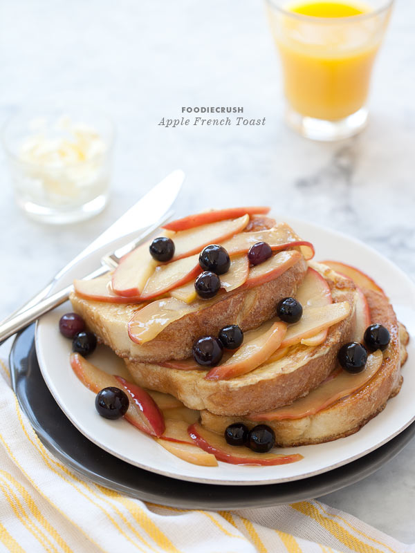 Pain perdu aux pommes de FoodieCrush