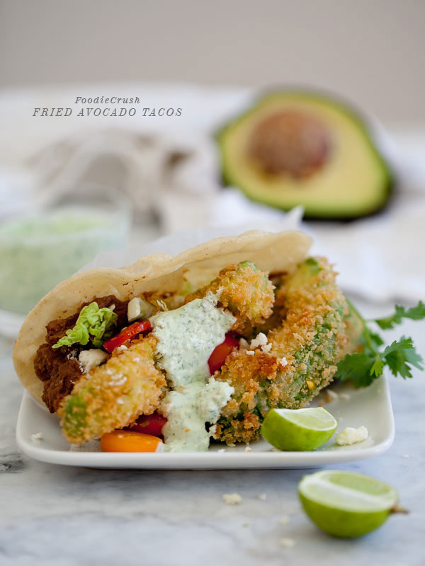 Tacos à l'avocat frits de FoodieCrush