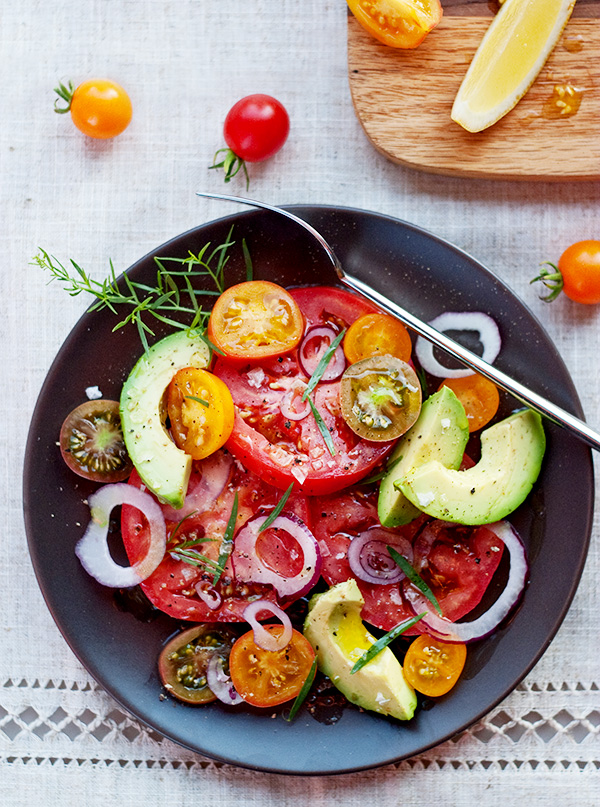 Salade d'avocats et de tomates | foodiecrush.com