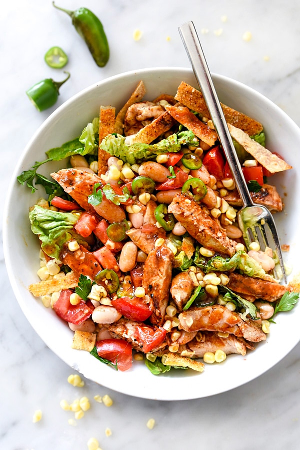 Salade de poulet BBQ | foodiecrush.com