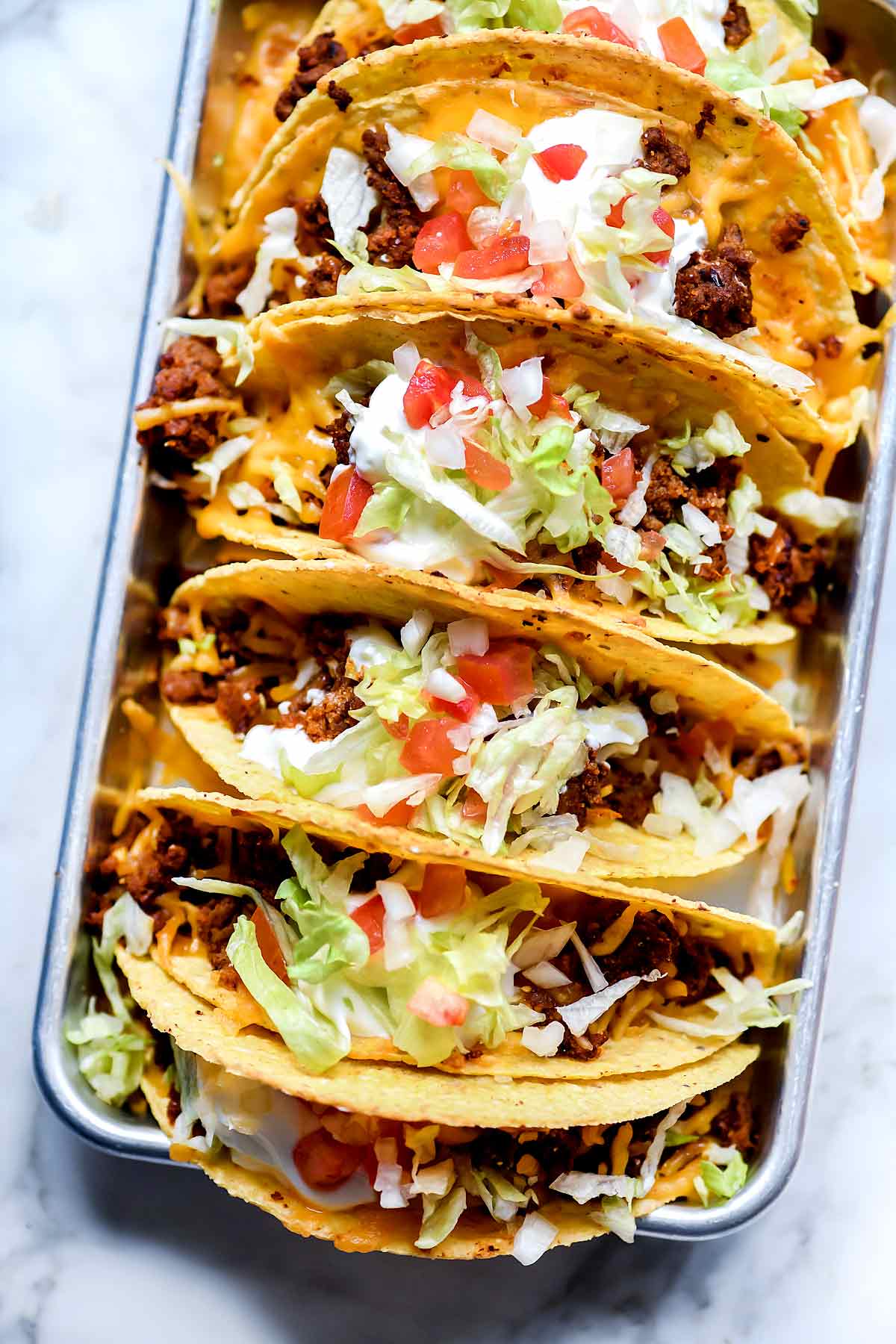 Comme les Tacos de Taco Bell Recipe | foodiecrush.com #tacos #tacobell #beef #recipes