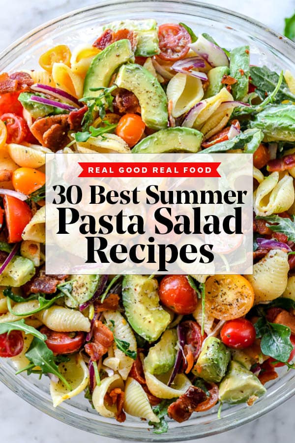 30 recettes de salades de pâtes à préparer tout l'été | foodiecrush.com #recipes #pastasalad #summer #pasta #salad