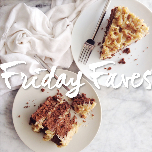 Friday Faves et 5 liens vers des recettes de gâteaux décadents