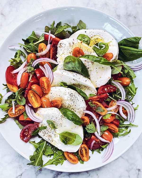 Salade Caprese foodiecrush.com