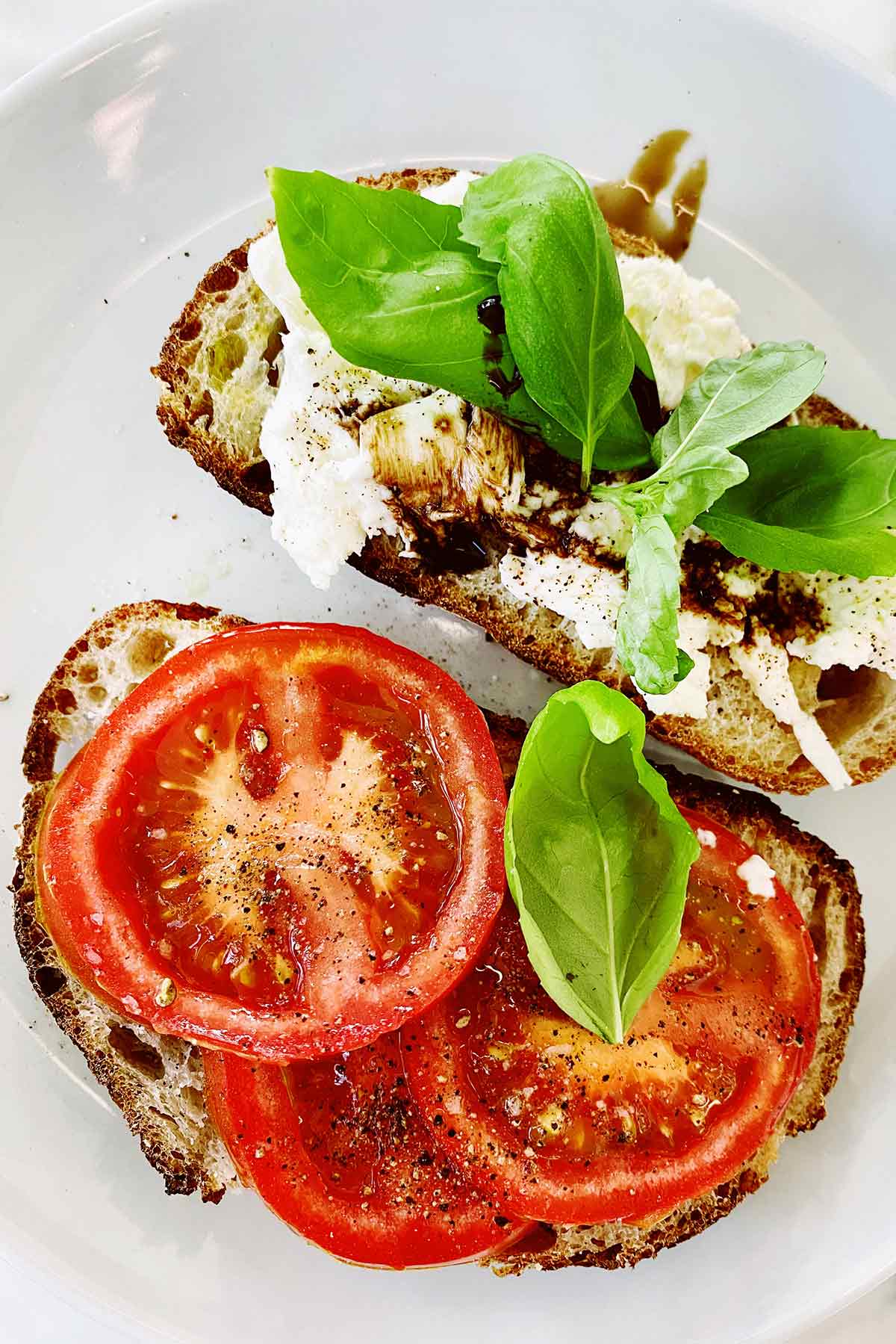 Toast Caprese foodiecrush.com