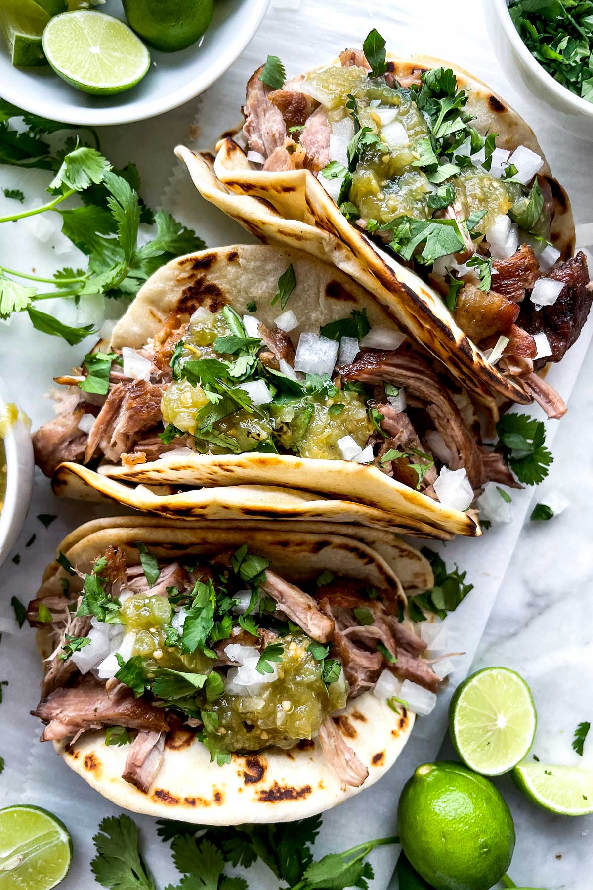 Comment préparer les MEILLEURS Tacos de Carnitas foodiecrush.com