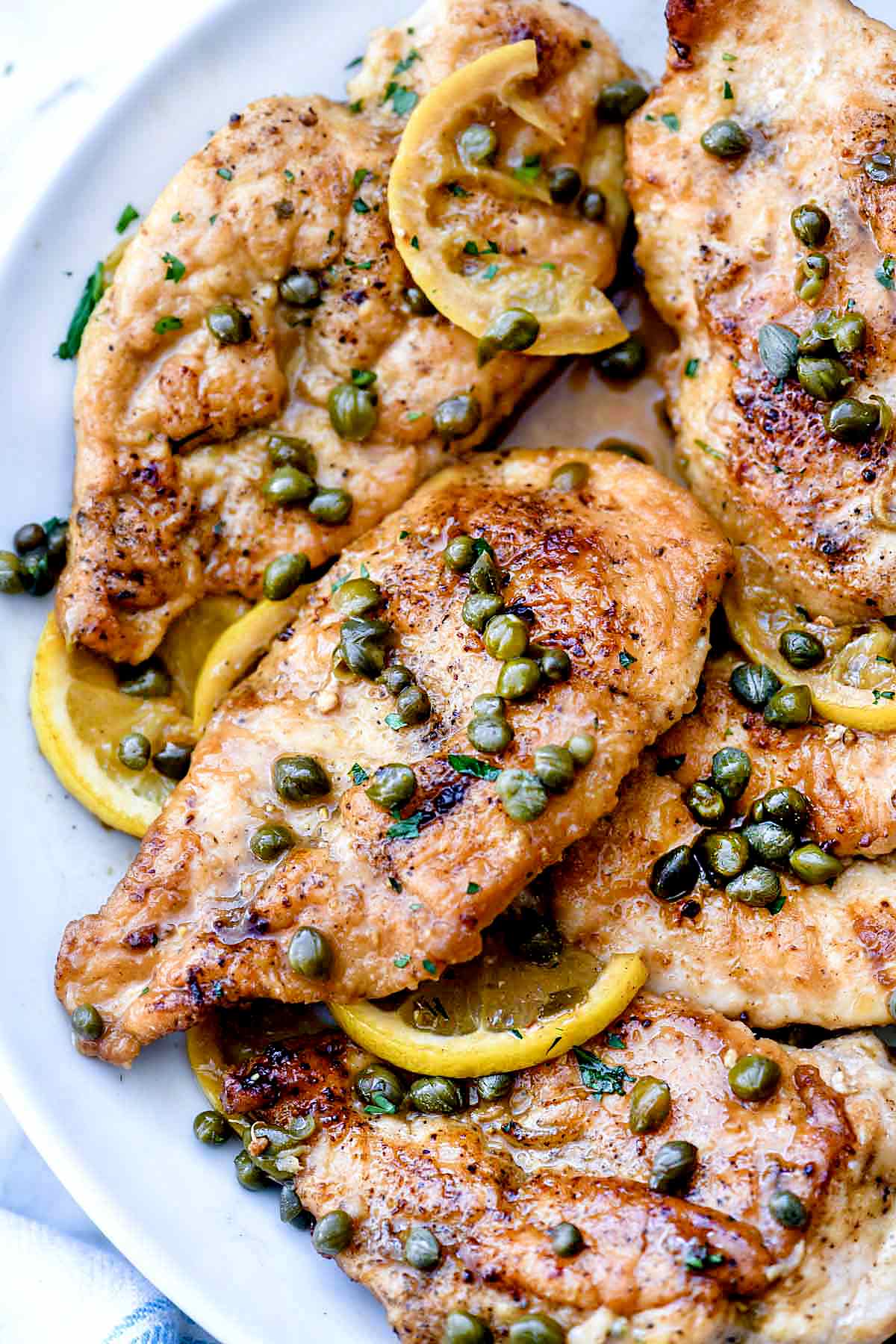 Poulet Piccata Recette foodiecrush.com #santé #facile #citron #recettes #poulet