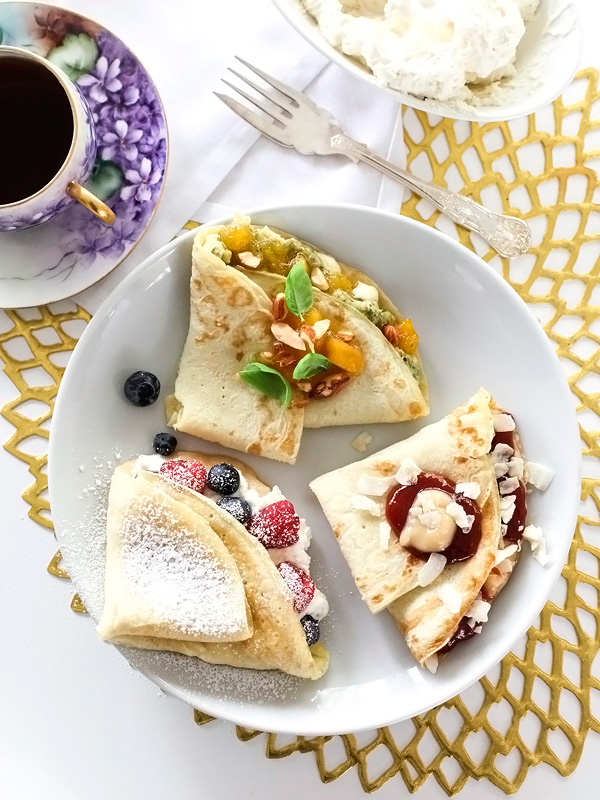 Crêpes salées et sucrées foodiecrush.com