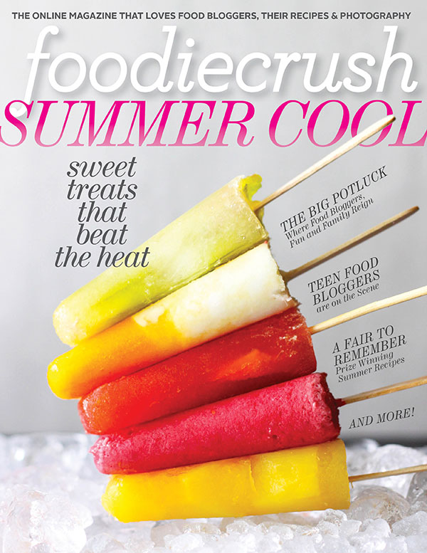 La couverture de FoodieCrush pour l'été 2013