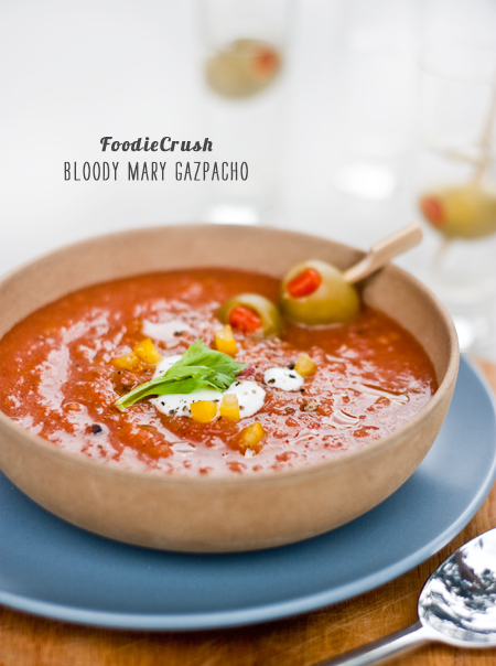 Gazpacho au Bloody Mary du magazine Foodie Crush