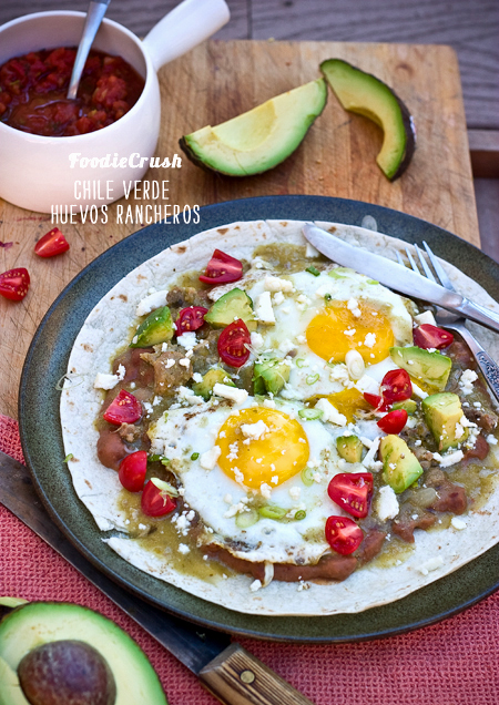 Magazine FoodieCrush Huevos Rancheros au chili vert