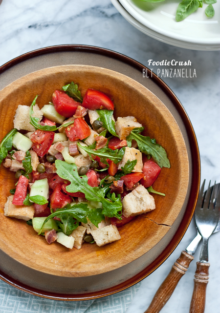 Salade panzanella BLT du magazine FoodieCrush