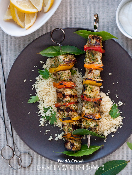 Brochettes d'espadon FoodieCrush