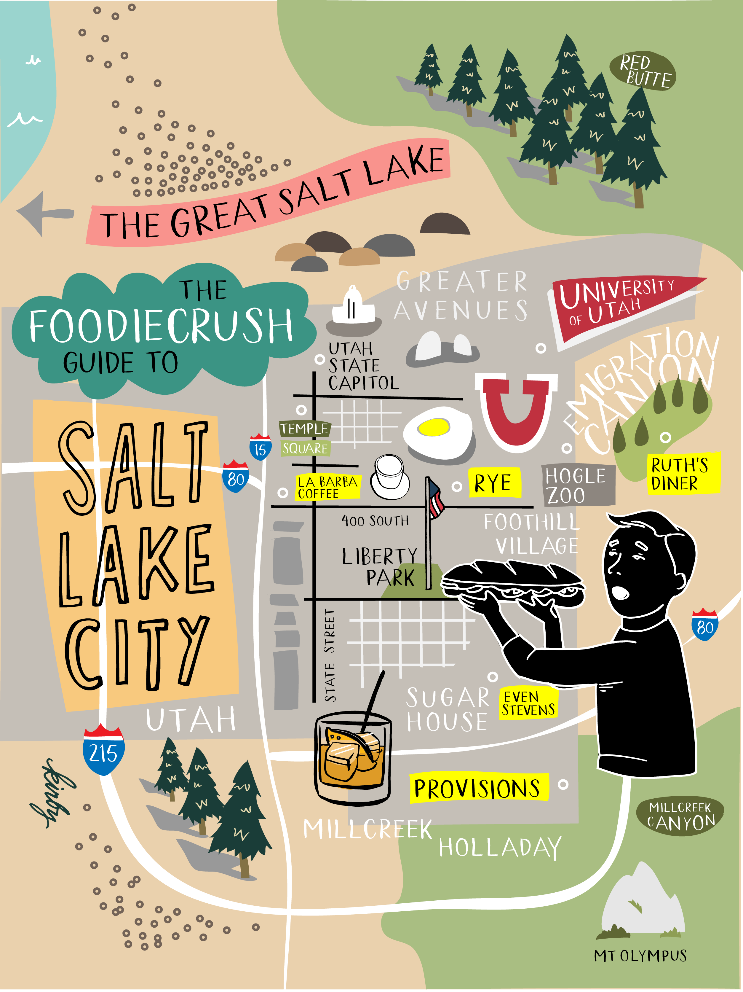Guide des blogueurs sur les endroits où manger à Salt Lake City | foodiecrush.com