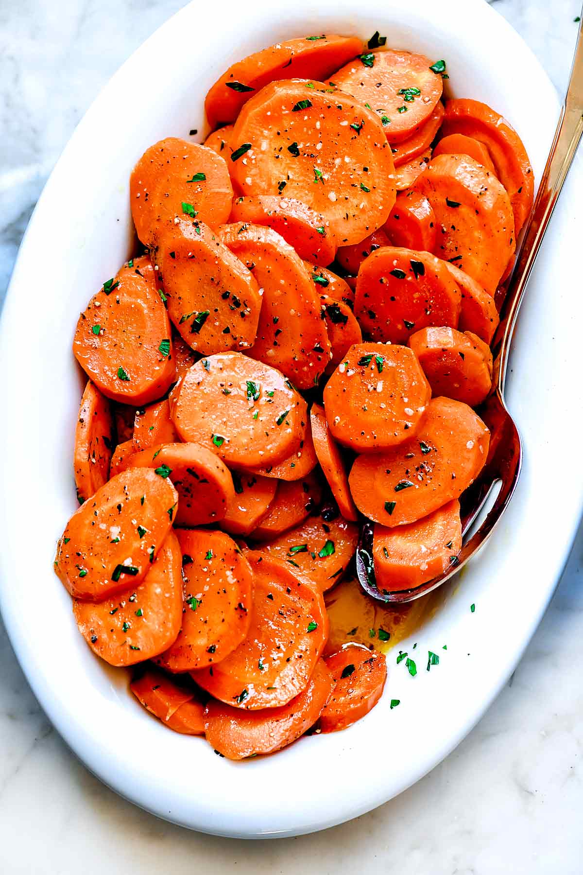 Carottes glacées foodiecrush.com #carottes #sidedish #facile #brownsugar #recipe