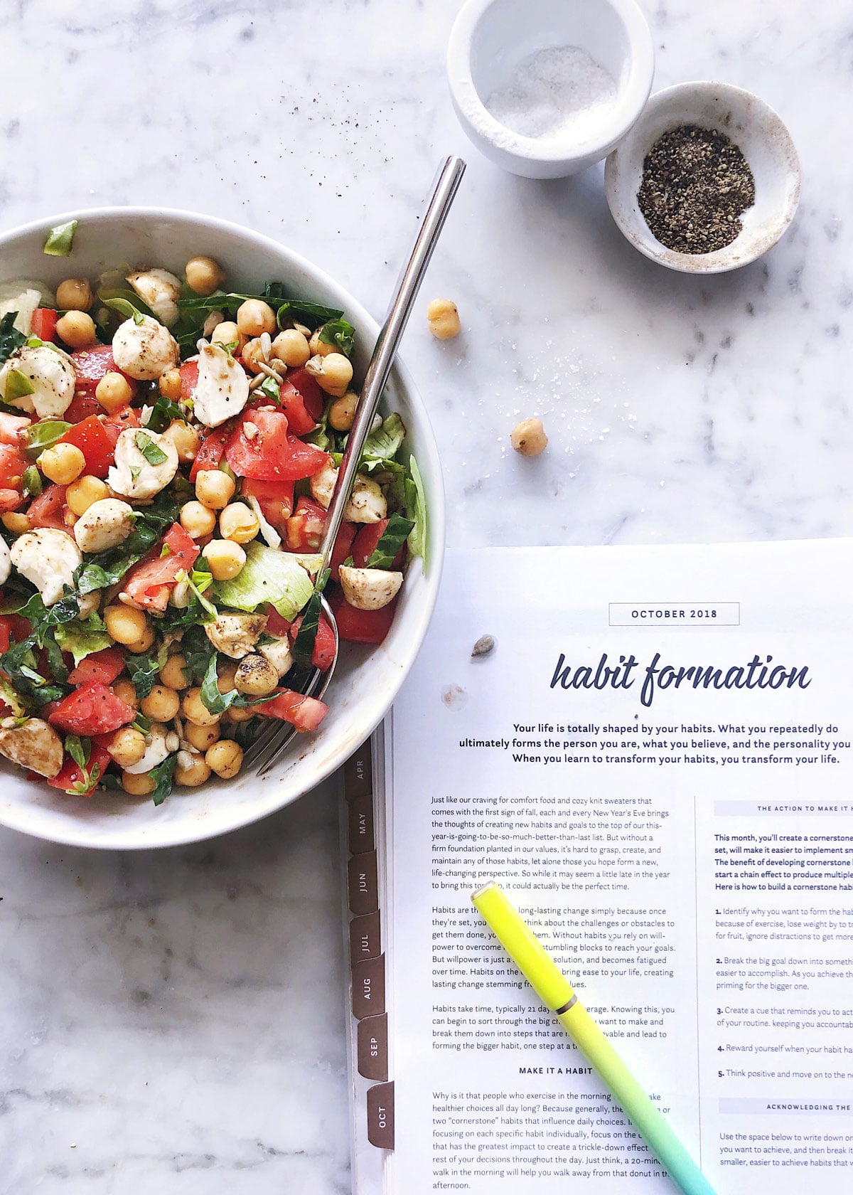 Formation des habitudes Nourished Planner | foodiecrush.com