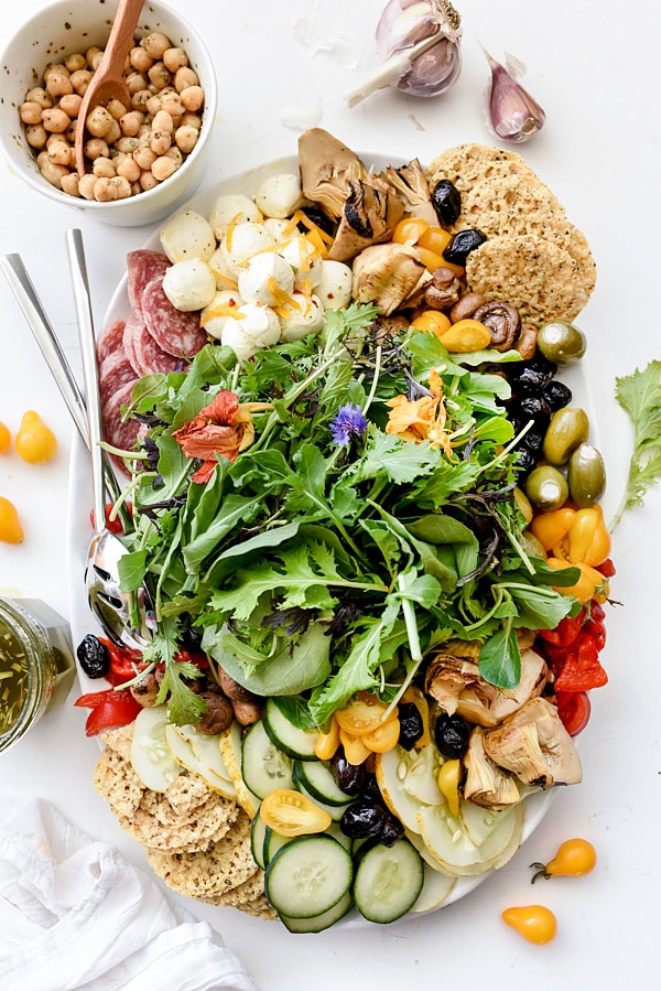 Assiette à salade d'inspiration italienne | foodiecrush.com