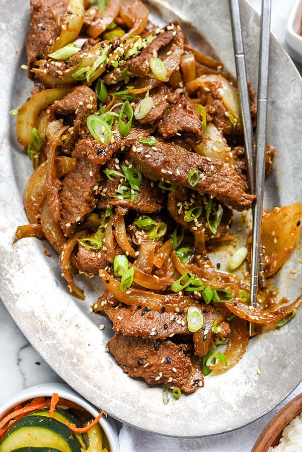 Bulgogi de boeuf coréen recette | foodiecrush.com