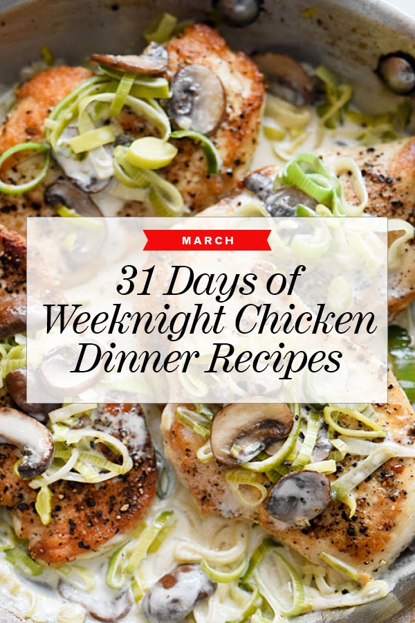 31 jours de dîners au poulet à préparer en mars | foodiecrush.com