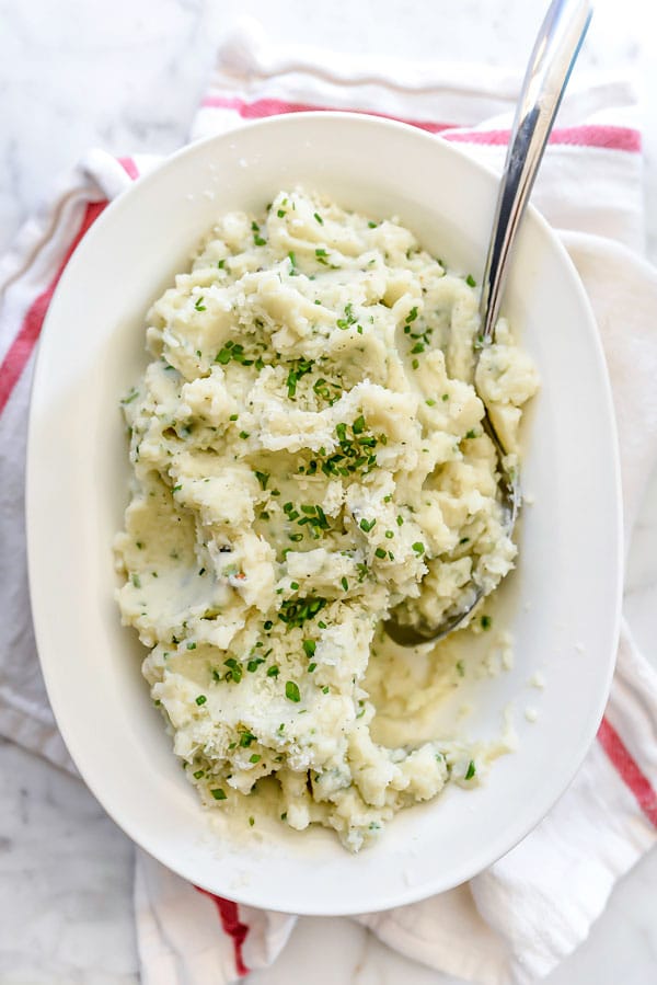 Purée de chou-fleur au parmesan | foodiecrush.com