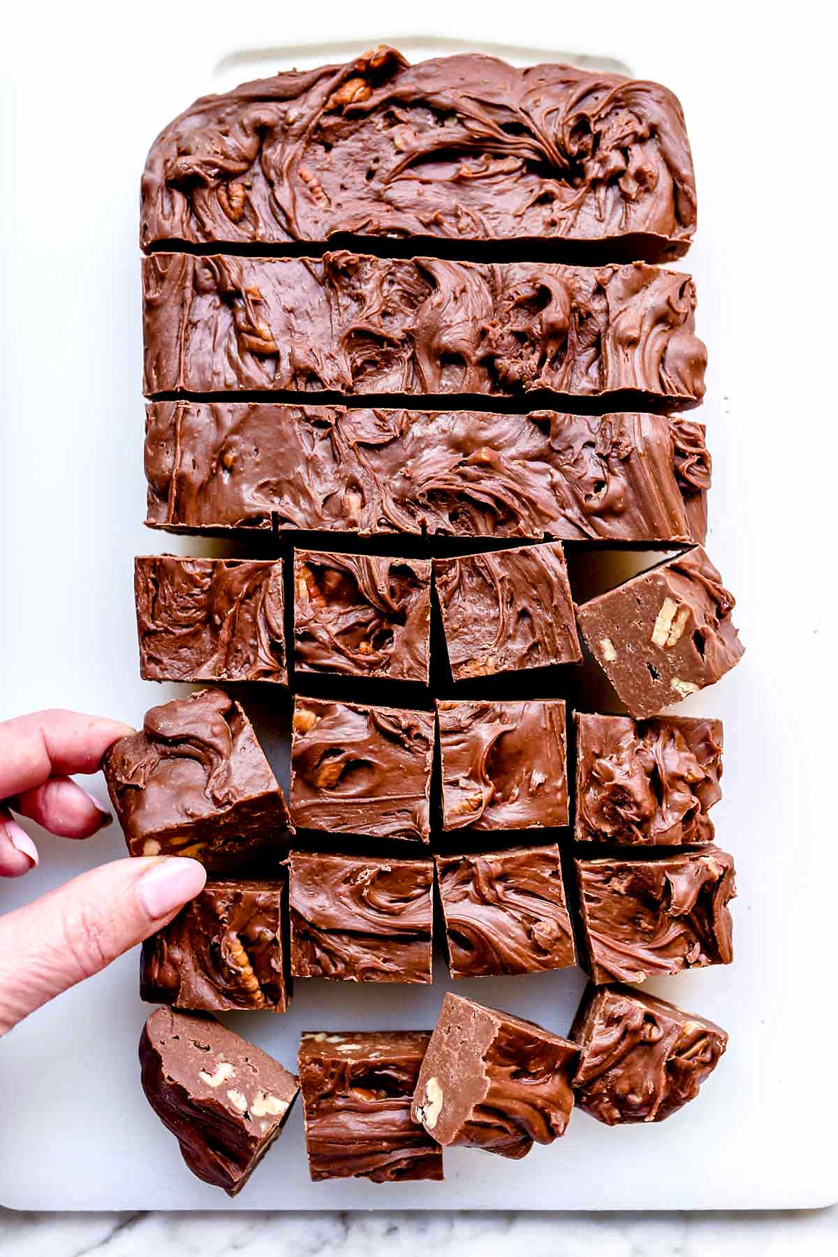 Recette de fudge maison de maman | foodiecrush.com #chocolat #fudge #recipes #Noël