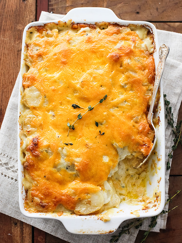 Pommes de terre gratinées au fromage | foodiecrush.com