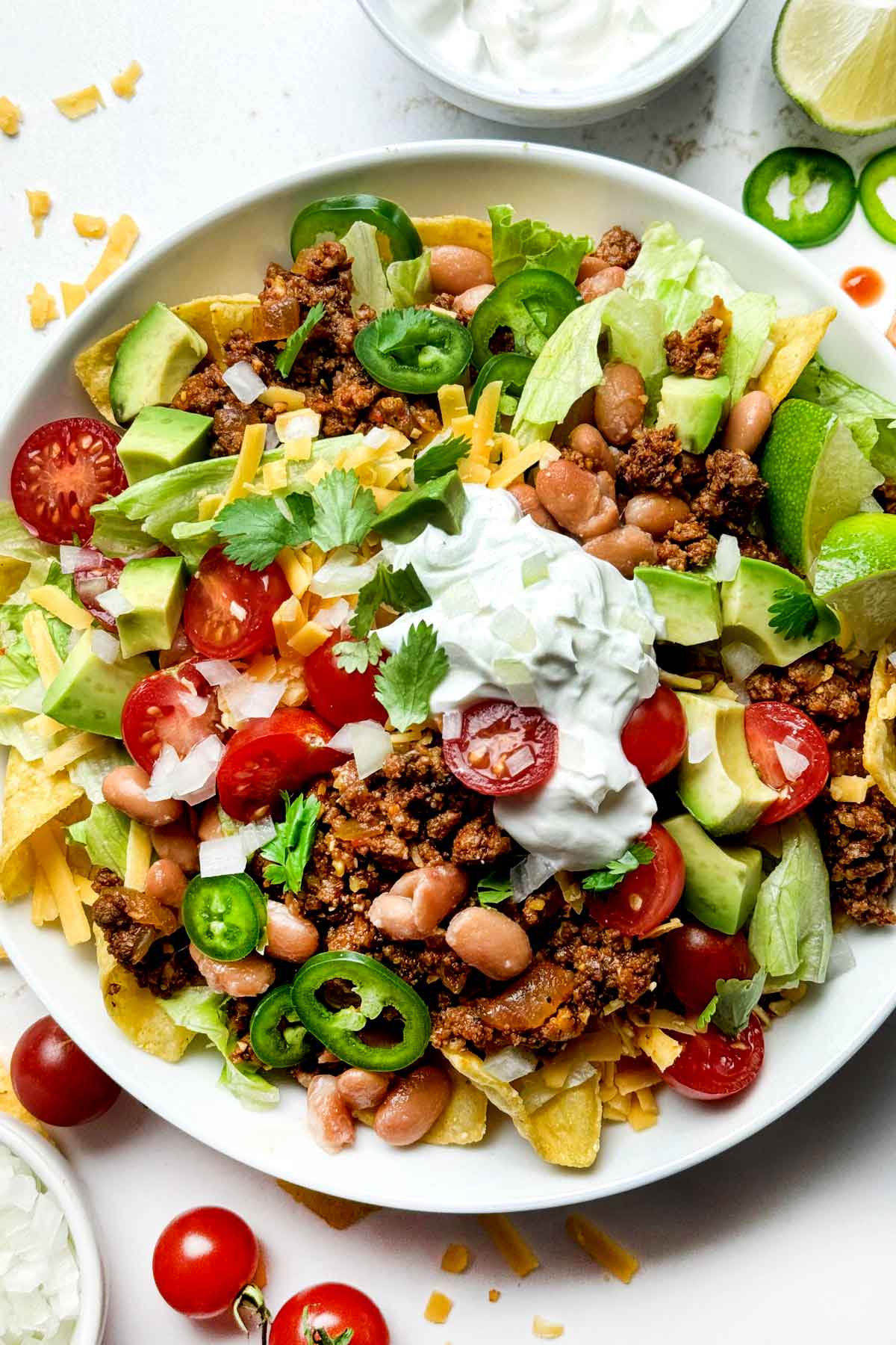 Salade de tacos dans un bol foodiecrush.com