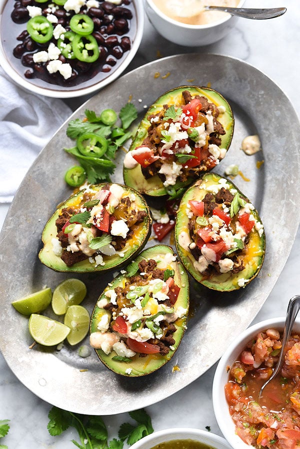 Avocats farcis aux tacos | foodiecrush.com