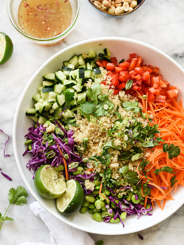 Salade de quinoa thaïlandaise | foodiecrush.com